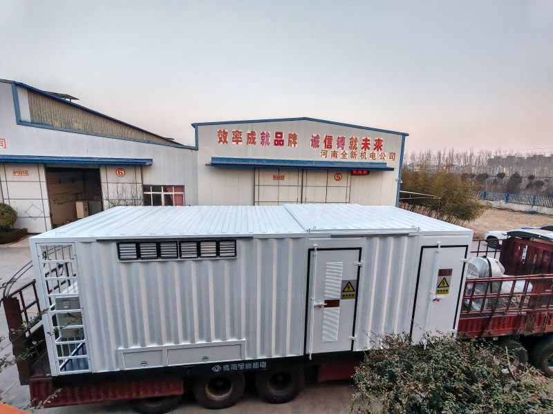 3150kva箱變配（pèi）1250kw正壓防爆變頻調速電機發往靖邊鑽井現場